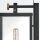 Außenleuchte Wand H: 60 cm IP44 E27 Aluminium Glas