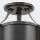 Deckenlampe Metall Glas 45,7 cm breit 3x E27 Vintage ARVID