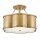 Deckenlampe Metall Glas 45,7 cm breit in Messing Antik