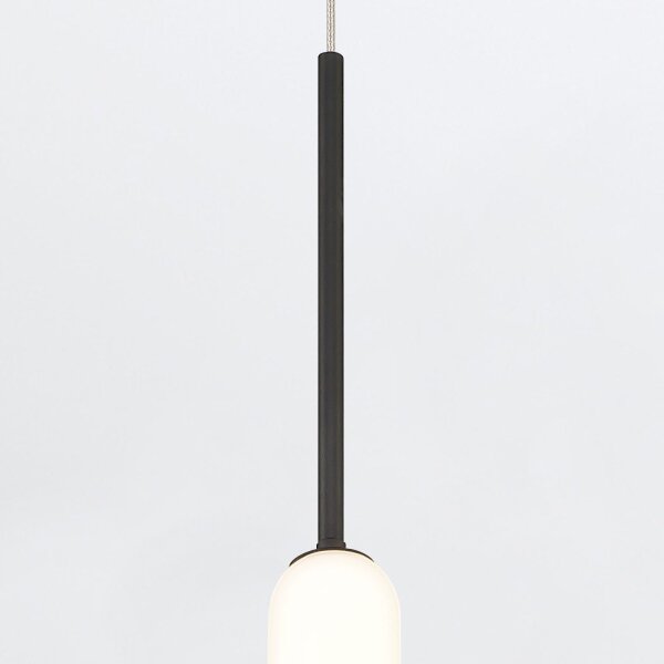 LED Hängeleuchte Metall Glas H: max. 303,5 cm 3000 K