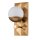 Wandlampe Metall Glas IP44 30,5 cm hoch E14 Badezimmer