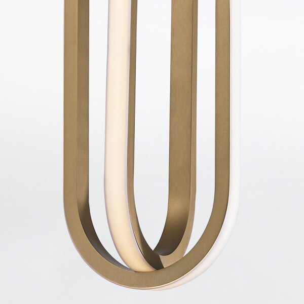 LED Pendelleuchte Metall 21 cm breit H: max. 209,5 cm
