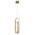 LED Pendelleuchte Metall 21 cm breit H: max. 209,5 cm