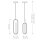 LED Pendelleuchte Metall 21 cm breit H: max. 209,5 cm