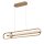 LED Hängeleuchte in Gold B: 107,1 cm 3000 K Metall Modern