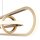 LED Hängeleuchte in Gold B: 107,1 cm 3000 K Metall Modern