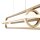 LED Hängeleuchte in Gold B: 107,1 cm 3000 K Metall Modern
