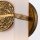 Up Down Wandleuchte Bad IP44 in Gold Antik Weiß H: 41,9 cm