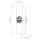 Up Down Wandleuchte Bad IP44 in Gold Antik Weiß H: 41,9 cm