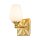 Wandlampe Metall Glas 26,7 cm hoch IP44 E27 Badezimmer
