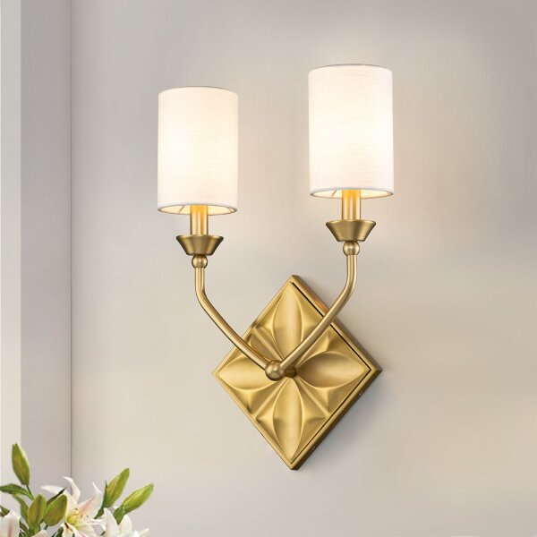 Badezimmerleuchte IP44 B: 45,7 cm 2-flammig E14 CASPAR
