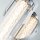 LED Wandlampe Bad Metall Glas IP44 H: 50,5 cm 3000 K Chrom