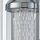 LED Wandlampe Bad Metall Glas IP44 H: 50,5 cm 3000 K Chrom