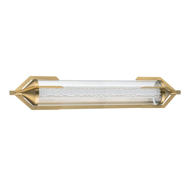 LED Spiegelleuchte Bad 70 cm lang IP44 in Gold 3000 K