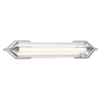 LED Badlampe Chrom 70 cm lang Metal Glas 3000 K IP44