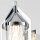 LED Badlampe Chrom 70 cm lang Metal Glas 3000 K IP44