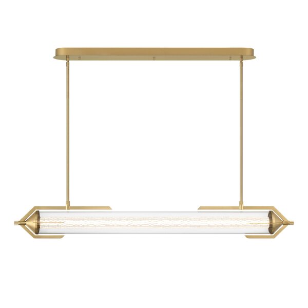 LED Pendelleuchte 122 cm Metall Glas in Gold 3000 K Vintage