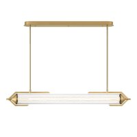 LED Pendelleuchte 122 cm Metall Glas in Gold 3000 K Vintage