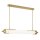 LED Pendelleuchte 122 cm Metall Glas in Gold 3000 K Vintage