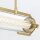 LED Pendelleuchte 122 cm Metall Glas in Gold 3000 K Vintage