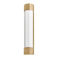 LED Wandleuchte IP44 3000 K 1850 lm Glas Metall Bad