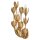 Wandlampe Metall H: 43,8 cm in Gold brüniert E14 Floral