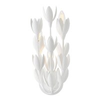 Wandlampe Weiß 43,8 cm hoch E14 3-flammig Metall