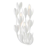 Wandlampe Weiß 43,8 cm hoch E14 3-flammig Metall