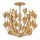 Hängelampe Metall B: 50,8 cm in Gold _Floral 3-flammig E14