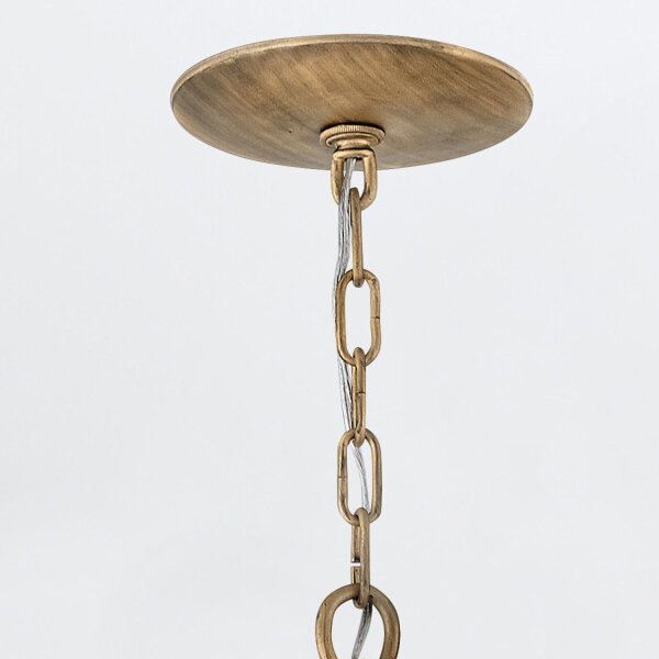 Hängelampe 66,7 cm breit H: max. 4 m XXL Metall in Gold