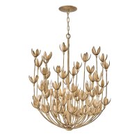 H&auml;ngelampe 66,7 cm breit H: max. 4 m XXL Metall in Gold