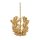 Hängeleuchte groß B: 152,4 cm in Gold Floral 10x E14