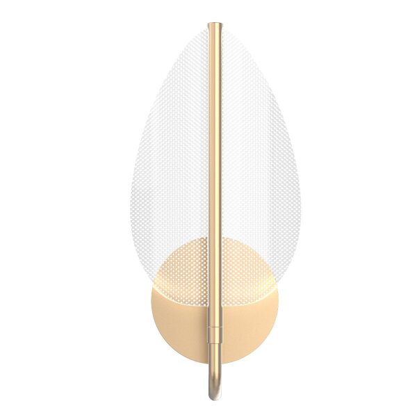 LED Wandleuchte in Messing 37,1 cm hoch warmweiß Modern