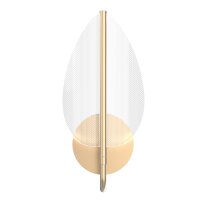 LED Wandleuchte in Messing 37,1 cm hoch warmweiß...