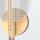 LED Wandleuchte in Messing 37,1 cm hoch warmweiß Modern