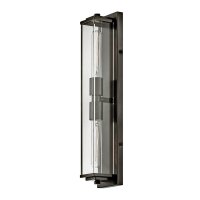 Badezimmerleuchte Schwarz 56 cm IP44 2x E27 Vintage