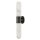 LED Wandleuchte Bad IP44 H: 61 cm Alu Glas Alabasteroptik