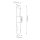 LED Wandleuchte Bad IP44 H: 61 cm Alu Glas Alabasteroptik