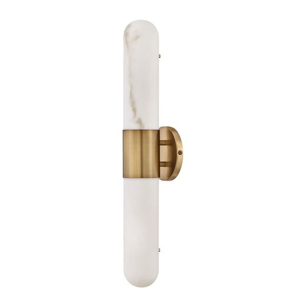 LED Badleuchte Wand IP44 3000 K 61 cm hoch Alabasteroptik