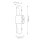 LED Wandleuchte Badezimmer 40,6 cm hoch IP44 3000 K