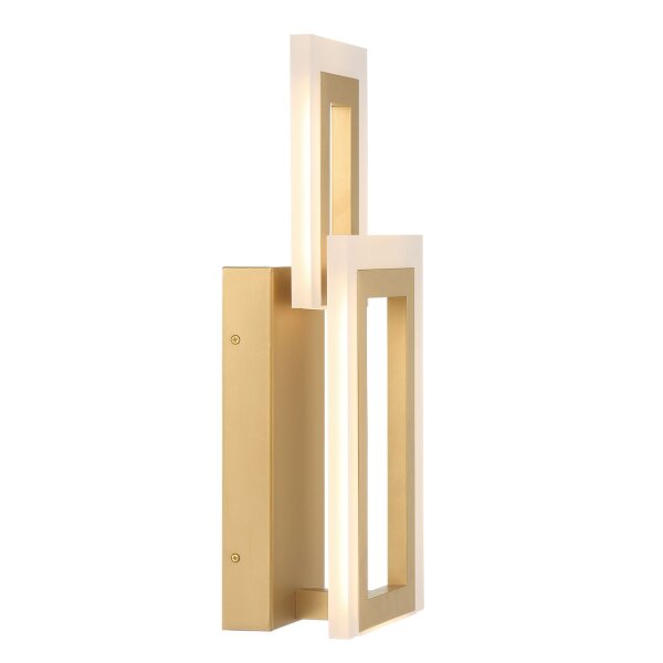 LED Wandleuchte Metall H: 40,6 cm Modern 3000 K 802 lm in Gold