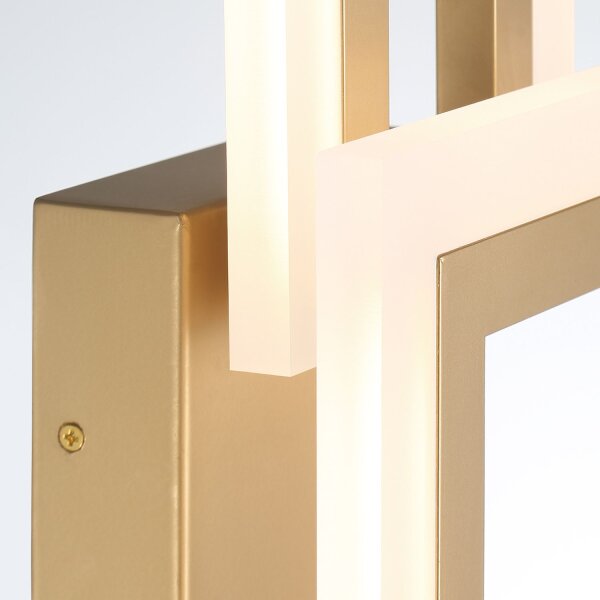 LED Wandleuchte Metall H: 40,6 cm Modern 3000 K 802 lm in Gold