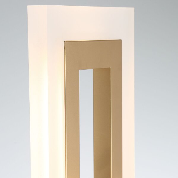 LED Wandleuchte Metall H: 40,6 cm Modern 3000 K 802 lm in Gold
