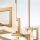 Hängeleuchte LED Metall in Gold B: 122,8 cm Modern Design