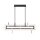 LED Hängelampe Metall Schwarz Weiß 122,8 cm lang Modern