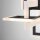 LED Hängelampe Metall Schwarz Weiß 122,8 cm lang Modern