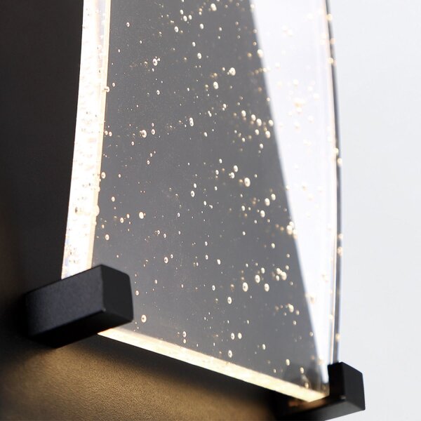 Außenleuchte LED IP44 H: 35,7 cm 3000 K Aluminium Regenglas