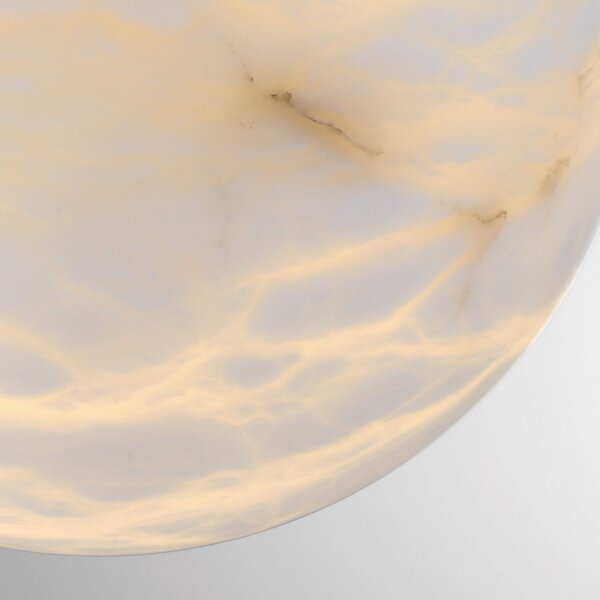 Hängeleuchte LED Kugelschirm Ø 30,4 cm Alabaster Metall