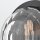 Wandleuchte Schwarz klein Ø 22 cm rund Metall Glas E14