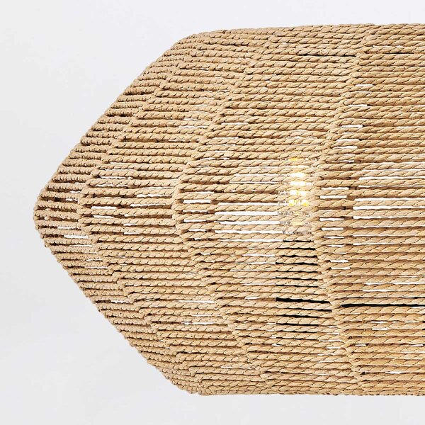 Boho Hängeleuchte Rattan Ø 53,5 cm 3x E14 Modern ESMOND